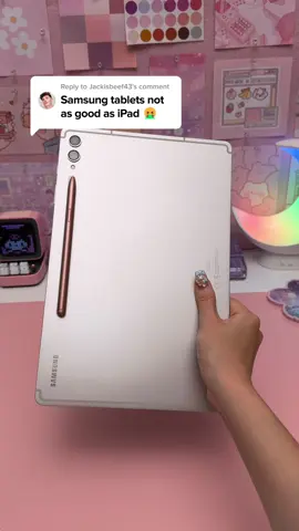 Samsung vs iPad 👀 What do you think? I actually love them both 💕 #samsunggalaxy #galaxytabs9 #samsungtips #androidtips #samsungtablet #galaxytab #androidapps #digitalnotes #digitalnotetaking #digitalplanner #digitalplanning 