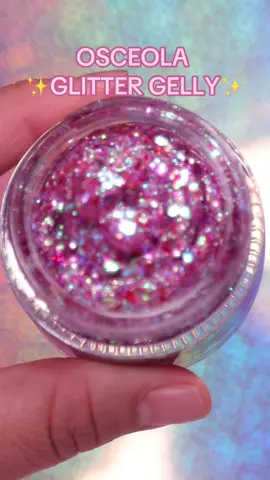 NEW OSCEOLA FACE, HAIR & BODY GLITTER GEL ✨ #jelliwinkcosmetics #glittergel #creativemakeup #makeupswatches #glitters #makeupartistcheck #creatorsearchinsights 