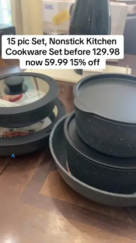 #SODAY 15pcs Pots and Pans Set, Nonstick Kitchen Cookware Set with Removable Handle, Healthy Non Stick RV Cookware Set Detachable Handle,#flypシ#thankyoutiktokshopee🥰😍👍 