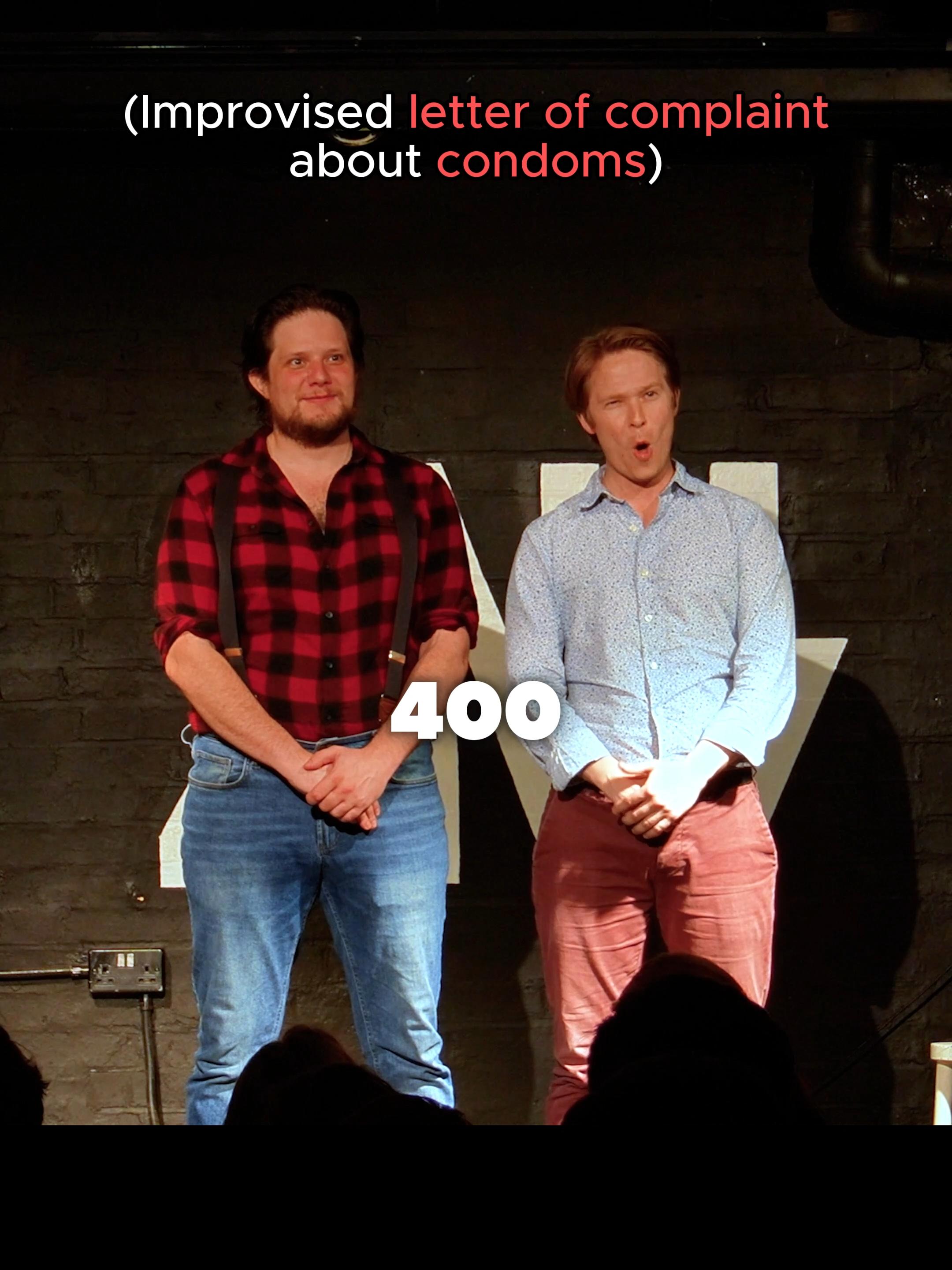 A complaint to @durex.uk  Improvised by Shoot From The Hip (#shootimpro, #shootfromthehip) #improv #improvcomedy #comedian #comedylondon #improvisation #funny #funnyvideos