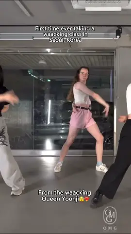 This just made me wanna explore waacking more!!🥹 #waacking #danceclass #yoonji #mannequeen #dancer #dancestudio #challengingmyself #korea #seoul 