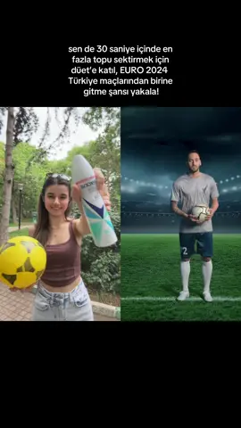 @Hakan Çalhanoğlu ile #düet #hakanlatopsektir etiketiyle düete katıl, en çok sektiren sen ol, #EURO2024 Türkiye maçına gitmeye hak kazanma şansı yakala! ⚽ @rexonaturkiye #işbirliği #benimlesektir 