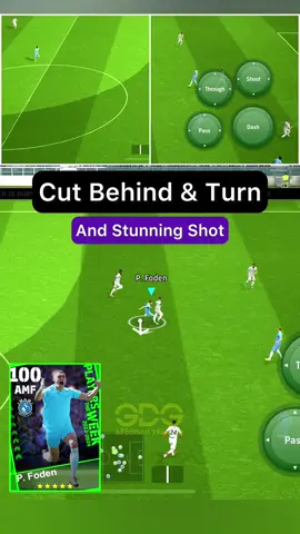 How skill : Cut Behind & Turn and Stunning Shot ⚽️❤️‍🩹 By P. Foden / efootball2024 #gdgefootball #efootball #efootball2024 #efootball2024mobile 