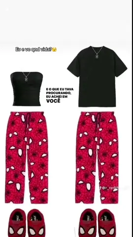 Eu e vc qnd vida?🫣 #casal #roupacombinando #spiderman #spider #pijama #roupa #musica #euiele 