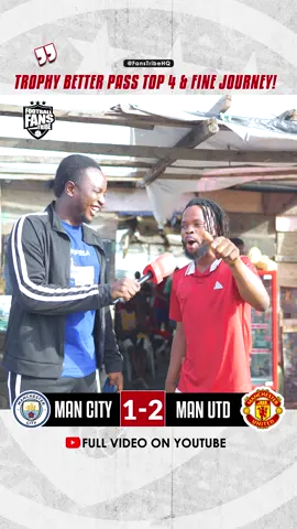 Watch the FULL VIDEO now on YouTube via link in bio 📺 🔥 🗣️ 😅  #naijafootball #tiktoknigeria #naijatiktok #sportsontiktok #levelupafrica #nigeria #africanfootball #facup  Manchester City 1-2 MANCHESTER UNITED highlights today 