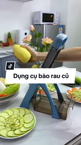 Có cái dụng cụ này thì mấy món nộm với gỏi sẽ đỡ lắm đây #dungcubaoraucu #tienich #xuhuong #giadungtienich 