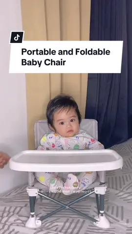 Ang cute ng baby chair na to 🤎👶🏻 #foldablebabychair #portablebabychair #babychair #fyp 