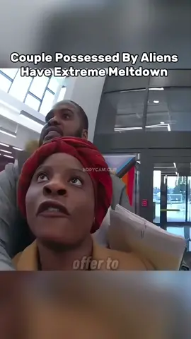 Couple claiming to be possessed by ancient egyptian gods, demand to speak with a sheriff in a public library. They claim that they are only to be kidnapped if arrested. Does anyone know if what they are saying could be true? Leave interpretations in the comments! #bodycamfootage #fypツ #longervideos #couplepossessedbyaliens 