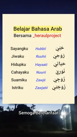 kata cinta bahasa arab #bahasaarab #fyphariini 