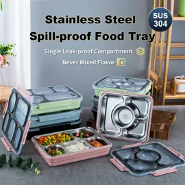 Reusable stainless steel food tray - save the environment by avoiding buying disposable plates throughout the years, for camping, picnics, on a boat , snacks, full meals , indoor or outdoor everyday use.  #foodtray #lunchbox #sus304 #factory