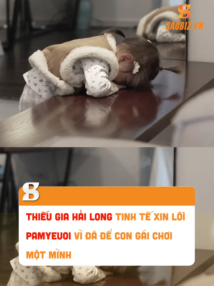 Thiếu gia Hải Long tình cảm xin lỗi con gái yêu #beeent #saobiz #tiktokgiaitri #pamyeuoi #salim #toihailong #mevangnhabalasieunhan