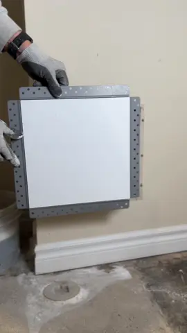 Here’s a little more access to the @Envisivent access panel. … #hvac #drywall #DIY #homedecor 