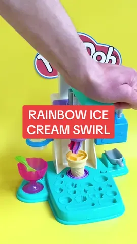Hot days need cool toys. Grab the new Rainbow Ice Cream Swirl playset for Play-Doh fun sprinkled all summer long. #playdoh #Summer 