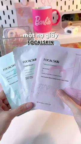 Mặt nạ giấy nhà Focalskin dùng siu ổn áp ✨ #matnagiay #focalskin #skincare #unboxing #viral #xuhuong #fyp 