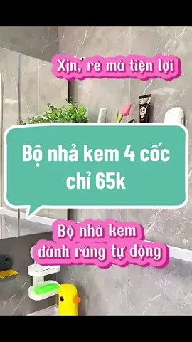 Bộ nhả kem đánh răng 4 cốc chỉ 65k  #xuhuong #trendingvideo #giadungtienich #giadungthongminh #nghean37review #nhakemdanhrang 