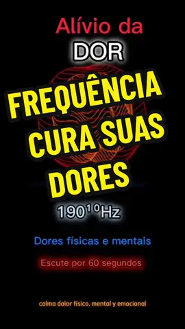 Frequência para alívio das dores, físicas e mentais. #viral #tiktok #fyp #healing #frequencia #frecuencia #frequency 