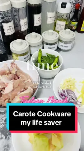 Tinolang Manok for lunch! Thanks to Carote Cookware, cooking make it easier. 😍😚😋 #carote #cooking #ulamserye #jhiliannicdao #fyp 