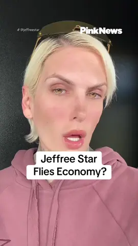 #jeffreestar has called out a fan for recording him and asking for his number during a flight.  The #makeup mogul can be seen sitting in what appears to be economy class, prompting fans to question his economical status. Jeffree clarified that “business is booming” and it was simply a jumper plane.  #lgbtq #lgbtqnews #celebritynews #cosmetics 
