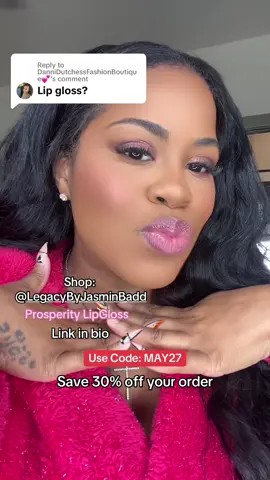 Replying to @DanniDutchessFashionBoutique💕  @Legacy By Jasmin Badd #fyp #jasbadd #lipgloss #makeup #baddiesoftiktok 