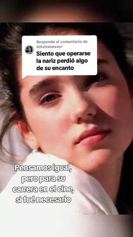 Respuesta a @mitzivanesacr En los 80, Jennifer Connelly era una chica muy bonita de rostro, aunque teni facciones que tuvo que corregir conforme crecia y por exigencias de su carrera, en los 90 su nariz y rostro redondo como las  mejillas se redujo y bajo bastante de peso, sus pechos grandes que redujo ya en edad adulta para obtener mejores papeles más serios la encasillaban en roles donde hubo mucha desnude, pero al reducirlos y bajar de peso empezo su exitosa carrera en Hollywood,aunque hoy a sus 54 años a nuestro ver bajar tanto de peso la ha desmerecido mucho es una mujer hermosa#naturalbeauty #jenniferconnelly #jenniferconnelly90s #jenniferconnelly90s #brookeshieldsyounger #millajovovich #phoebecates @leo.a85 