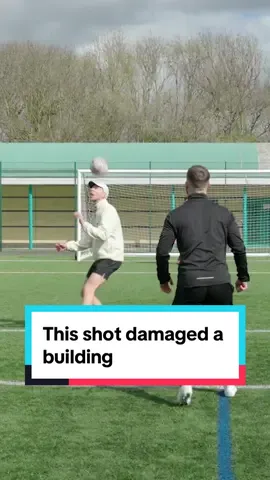 This Tom Garratt shot damaged a building #chrismd #pitchside #football #fyp 