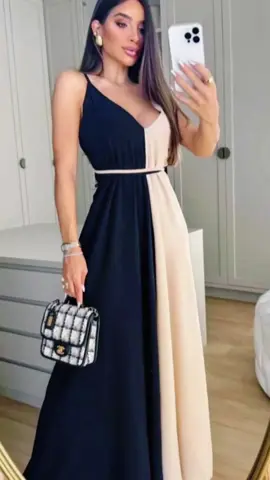 vestido longo duas cores💕produto nos destaques moda feminina 4 ❤️  #moda #modafeminina #achadinho #shopee #preçobaixo #fashion #fashiontiktok #viralvideo #viraltiktok #vcnasceuprabrilhar 