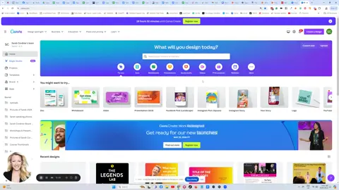 How to create training videos in Canva that have a countdown timer - perfect for fitness training! I was asked today by one of our amazing health and fitness clients how they can make videos that have a countdown clock on them. A perfect use case for this is in health and fitness, or breathwork training where you give your students an exercise to do and then have the countdown clock run. Here’s how you can quickly and easily make these videos inside Canva! #canva #canvavideos #canvacoursevideos #coursecreation #coursecreators