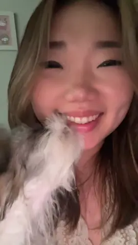 she loves my lips lol #fy #fyp #puppy #tiktok #xyz #hi #foryou #video #kisses #puppykiss #pet #Love 