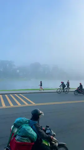 Chạy bộ quanh Hồ Xuân Hương vào sáng sớm 🌿 👉 Thói quen tập thể dục đáng iu của người dân Đà Lạt#langthangdalat🌲🌲🌲 #dulichdalat 