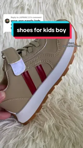 Replying to @JUFRAN 2.0 para sa 5years old 35 po ang echeckout nyo mga lod go na habang naka free shipping #shoesforkids #kidsshoes #afordableshoes #trendingshoes #kidsshoesforboy 