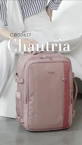 Expandable travel backpack up to 10cm. Good for 1week travel! Click the link to check out ✅#fashiontiktok #chantria #backpack #fyp