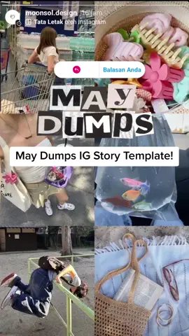 it's time for ig story monthly dump 🤍 template is on my ig (moonsol.design)  p.s: can't believe that summer is coming! #maydump #monthlydump #igstory #dump #canva #tutorial #magazineletters 