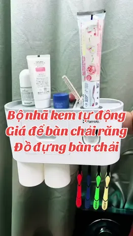 Bộ nhã kem đánh răng tự động, giá để bàn chải đánh răng, Đồ để bàn chải đánh răng #bonhakemdanhrang #giadebanchaidanhrang #banchaidanhrang #giadungtienloi #giadungphuclong #parroti 
