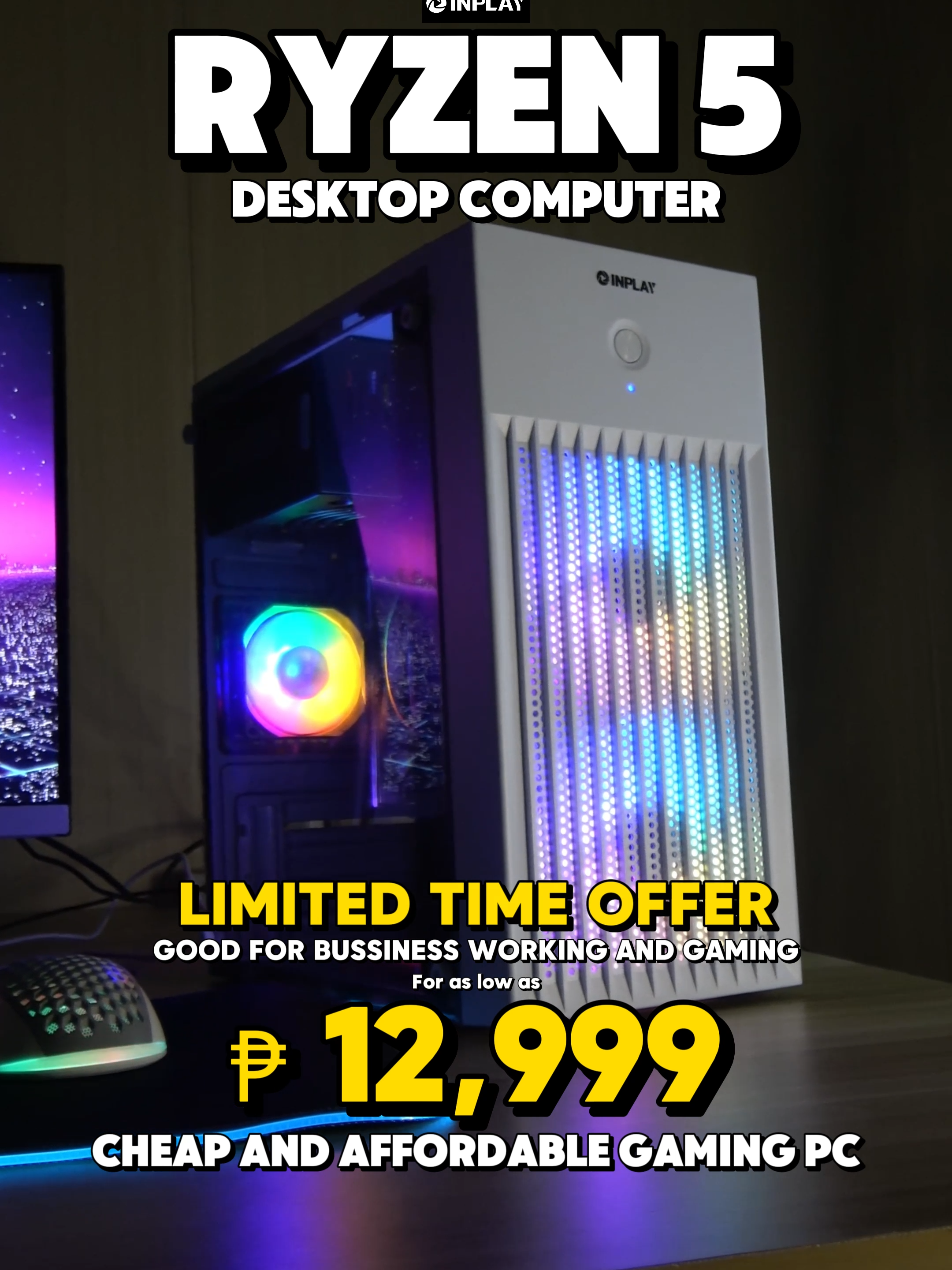 Unbeatable Gaming Power at a Steal! 🎮🕹️ Dive into epic gameplay with our Ryzen 5 2400G desktop – tons of cool cases to choose from, all at super low prices! Perfect for budget gamers.  #GamingPC #BudgetGaming #TikTokShop