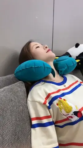 Portable Inflatable U-Shaped Travel Neck Pillow #neckpillow #nystore.pk