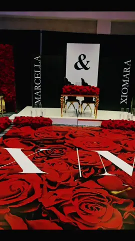 How to add a #floorwrap over carpet without renting an expensive dance floor. We're Available for print and design. #wedding #weddingdancefloor #monogram #roses #customprint #CharlotteWedding 