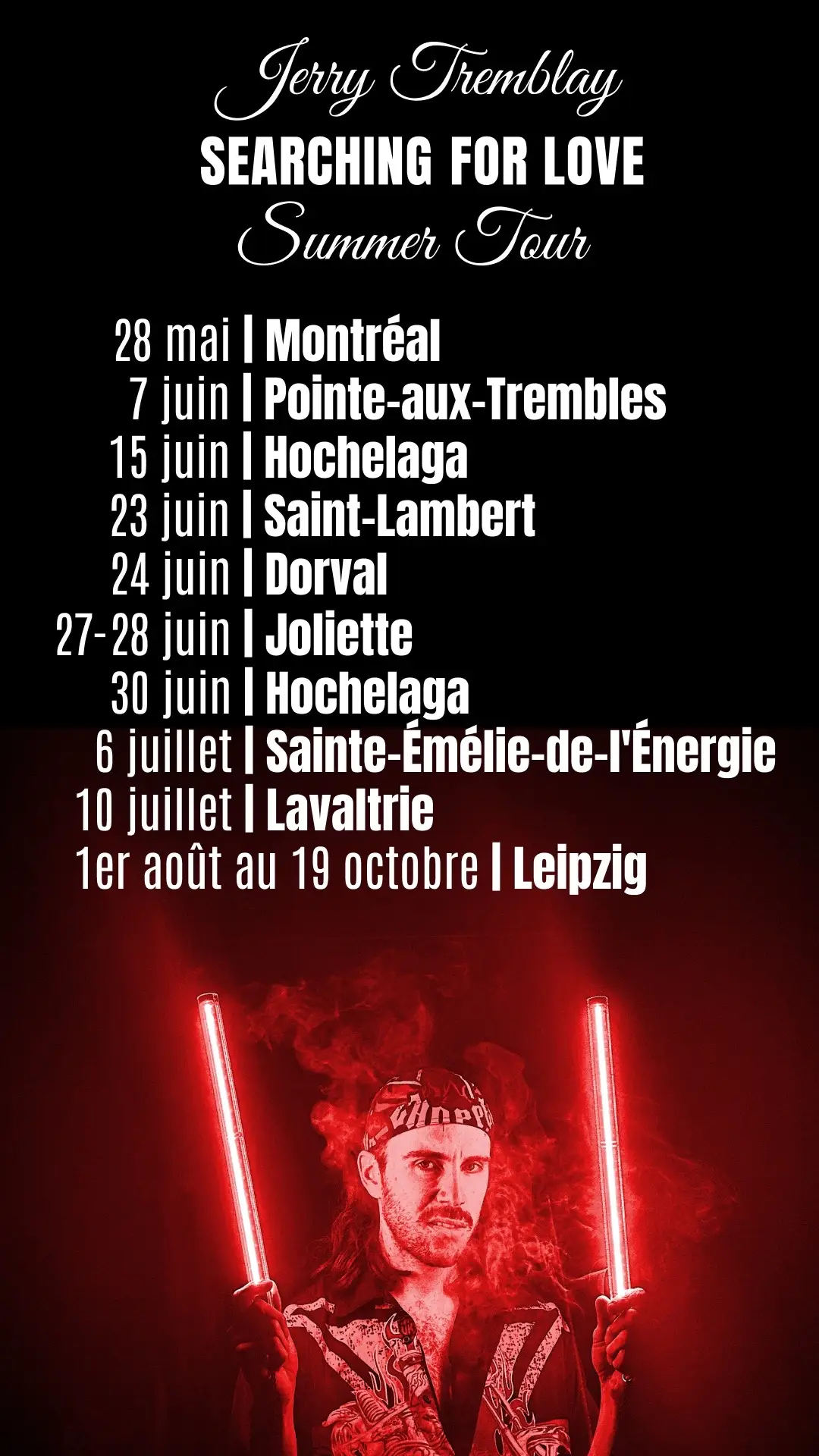 Sesrching for love - Summer tour 