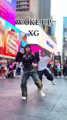🔥🐺 WOKE UP #kpop #kpopdance #kpopdancecover #kpopdancecoverinpublic #dancecover #dancechallenge #timessqaure #explore #viral #tiktok #reels #xg #xgwokeup #xgdancecover #wokeupdancecover @TJ 