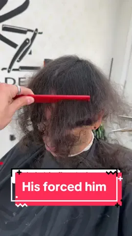 Part1. His son forced his dad to cut off his long hair  - #Barbertok #barber #oddlysatisfying #katybarber #besthoustonbarber #losangelesbarber #labarber #miamibarber #houstonbarber #katytx #cypressbarber #dallasbarbers 