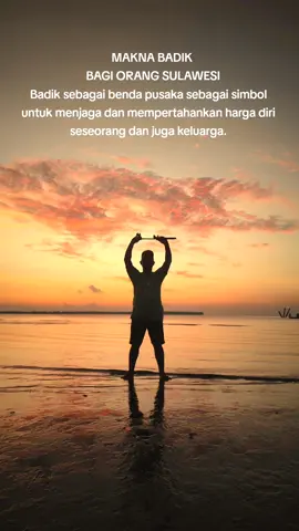 klo kita apa maknanya saudara ? #celebes #pusaka #besi #badik #bugis #makasar #sunset 