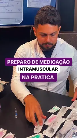 Vamos preparar uma medicação intramuscular?  #enfermagem #enfermeiro #enfermeira #tecenfermagem #tecnicodeenfermagem 