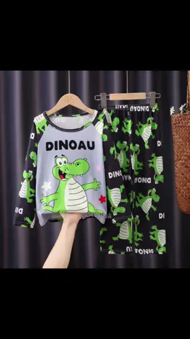 ชุดนอนเด็กแขนยาวขายาว ลายน่ารักสีสันสดใส