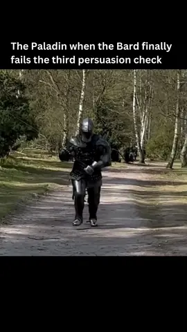 The Paladin when the Bard finally fails his third persuasion check #dnd #dndtiktok #dnd5e #dndtok