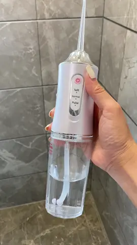 A valuable addition to your dental care routine- this rechargeable oral irrigator #waterflosser #oralcare #oralhealth #teethcleaning 