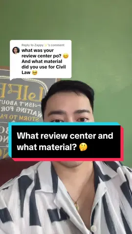 Replying to @Zappy✨ Sharing here some tips on which review center I enrolled and materials used for my #barexam ! #law #learn #tiktokuni #ph #lawyer #barexam2024 