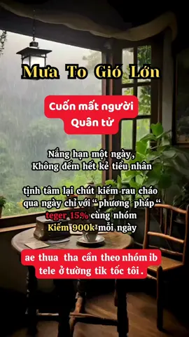 Mưa to gió lớn #tamsu #tamsucb #tamsucobac #tamtrang #tamtrangbuon #tamsuthuatha #thua #thuatha #thuathanonan #dautu #kiemtienonline #story #xuhuong #trending 