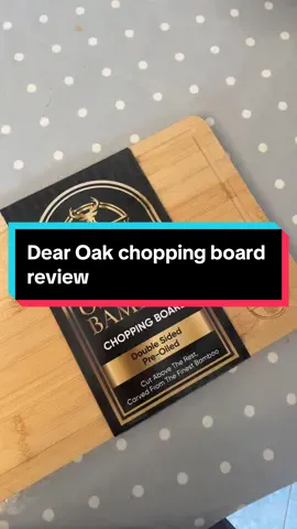 Deer & Oak chopping board review  i’m really excited to try out this new chopping board for my food preparation as well as snack preparation for myself and the rest of my family. I will continue to post reviews of how I am getting on with this board.  ##anishasattic##deerandoak##bamboochoppingboard##choppingboard