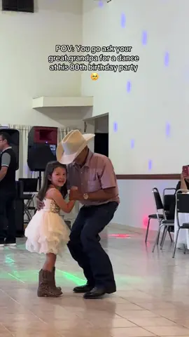 This Mexico trip was Gigi’s first time meeting her great grandpa and she immediately loved him. She waited patiently at his 80th birthday party to go ask him for a dance 🥹 @TheRealDeal_RG214  If you know my kids, you know she’s our spontaneous, adventurous, outgoing, outspoken, and wild child compared to my oldest who’s a bit shy 😅 #mexico #mexicotrip #greatgrandpa #greatgranddaughter #bisabuelo #bisnieta #dancing #makingmememories #corememories #priceless #family #familia #baile #nuevoleon #moneycantbuyhappiness 