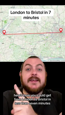 London to Bristol in 7 minutes #bristol #travel #londontiktok #space 