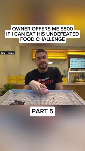 OWNER OFFERS ME $500 IF I CAN EAT HIS UNDEFEATED FOOD CHALLENGE #food #challenge #bbq #asmrtiktok #foodtiktokfood #competitive #mukbangeatingshow #Joel #Hansen #eating 
